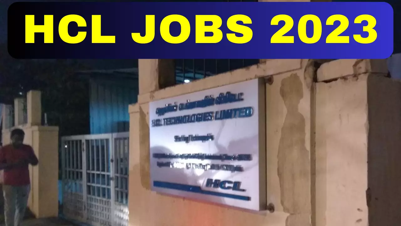 HCL Tech Employment Limited Vacancy!